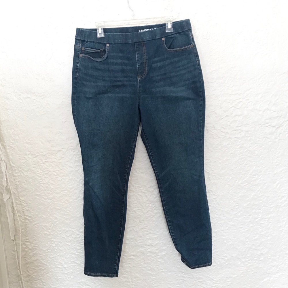 Stretch-waist jeggings